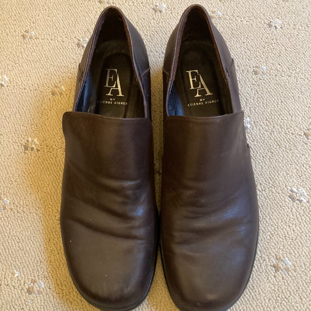 EA by Etienne Aigner Used Women's size 8 Loafers with a small heel